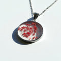 Red Poinsettia Pressed Floral Necklace - Handcrafted Resin Pendant, Stainless Steel/Silver/Gold Chain - ALETERNE FOREVER JOYFUL
