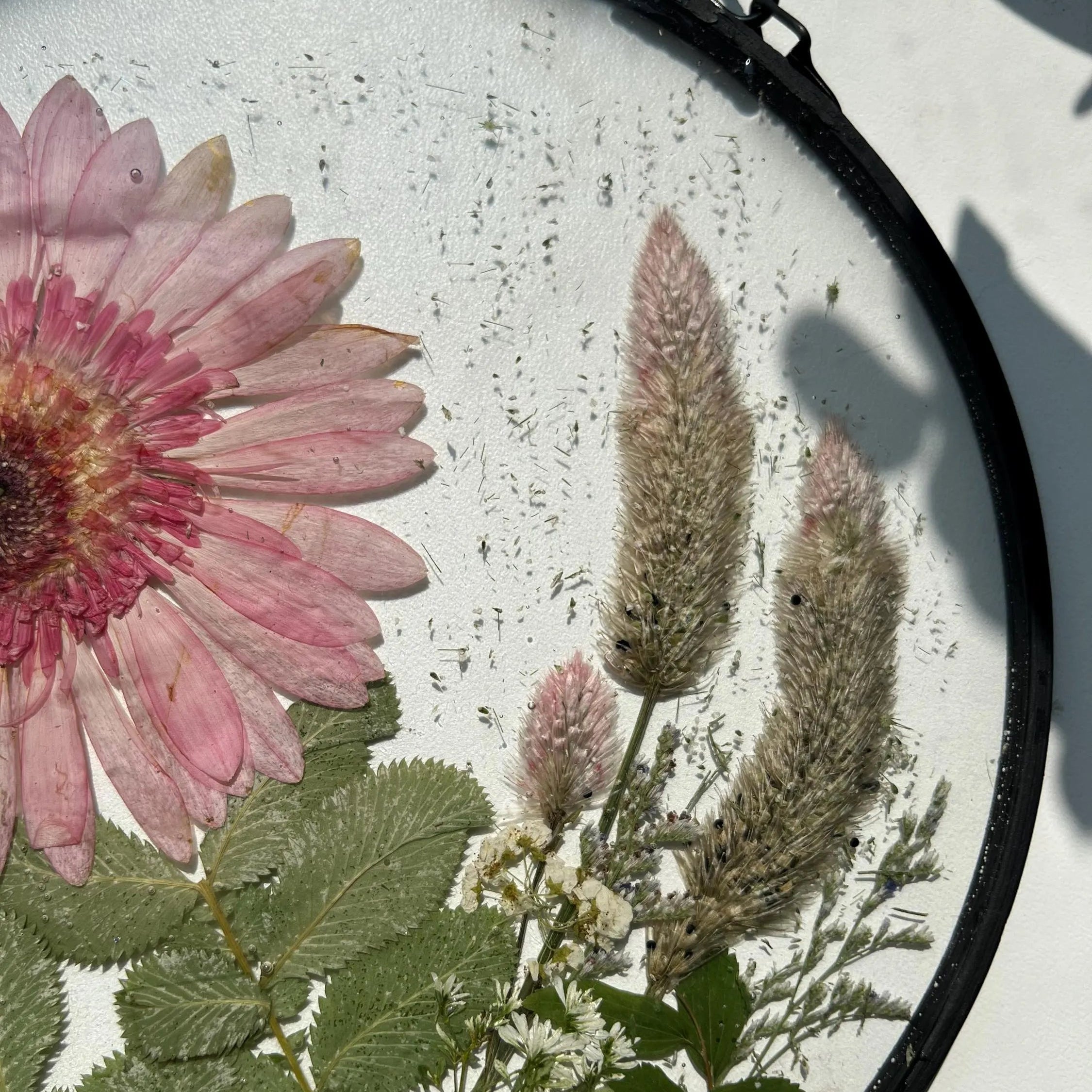 Pink Blossom Field Wall Hanging Suncatcher - 15cm/20cm Resin Decor - ALETERNE FOREVER JOYFUL